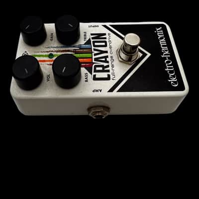 Electro-Harmonix Crayon 69 Full-Range Overdrive 2015 - Present - White with Vertical Crayons X5166 image 3