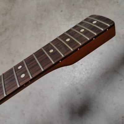 Roasted Maple Strat Neck fits fender Stratocaster body 21 frets 60s style image 4