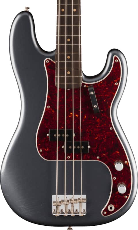 Fender Vintera II Road Worn '60s Precision Bass 4-String Limited Edition Bass Guitar, Rosewood Fingerboard, Charcoal Frost Metallic image 1