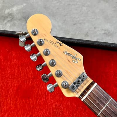 Fender E Serial Contemporary Squier Stratocaster c 1985 Black MIJ Japan strat Floyd rose fujigen image 6