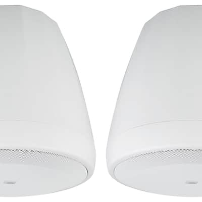 Pair JBL Control 67 P/T 6.5" 60w Commercial 70v White Pendant Speakers C67P/T-WH image 1