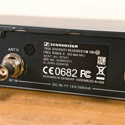Sennheiser EM 100 G3 Wireless Receiver - 823-865 MHz (NO POWER SUPPLY) CG01SBE image 8