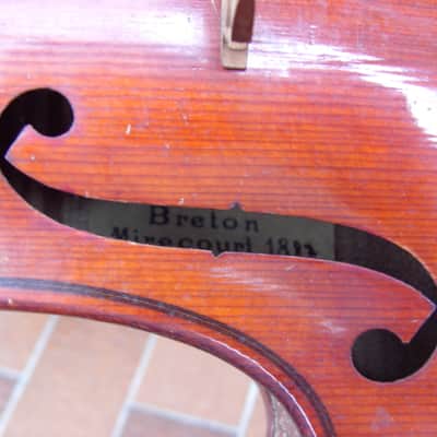 Breton Mirecourt Violino 3/4 da studio 1887 Noce image 3