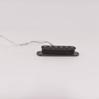 1977 Vintage Fender Stratocaster Pickup Gray-Bottom Flat-Pole Nonworking to Fix 1970's image 4