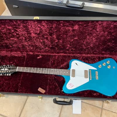 2026 Gibson Custom 1965 Non-Reverse Firebird V 12-String Reissue Aqua Mist VOS image 15