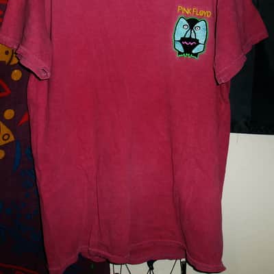 pink floyd official division bell face logo woman s tee - madcap syd barrett space rock meddle animals image 2