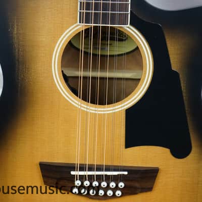 D'Angelico Premier Fulton 12-String Grand Auditorium - Aged Burst image 5