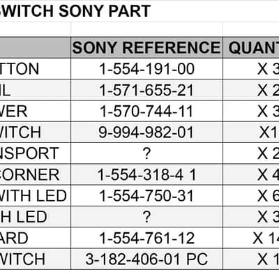 SONY PCM3348 APR24 SWITCH /RELAY PARTS image 2