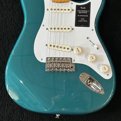 Fender Vintera II '50s Stratocaster with Maple Fretboard Ocean Turquoise #MX23077676 / 8lbs. 4.2oz image 3