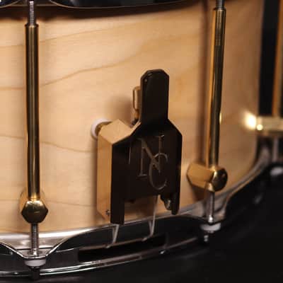 Noble & Cooley 14" x 7 Solid Tulip Shell Snare Drum, Natural Oil, Brass Hardware - USED image 3