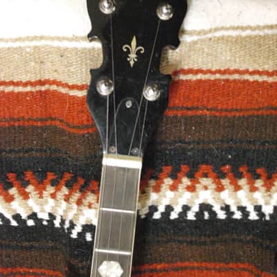 Iida Model 229 5 string Archtop Resonator Banjo 1979 natural w/ gig bag image 3