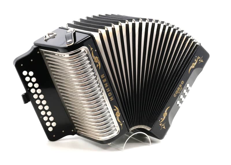 Hohner Corso Deluxe Keys: G/C   Black image 1