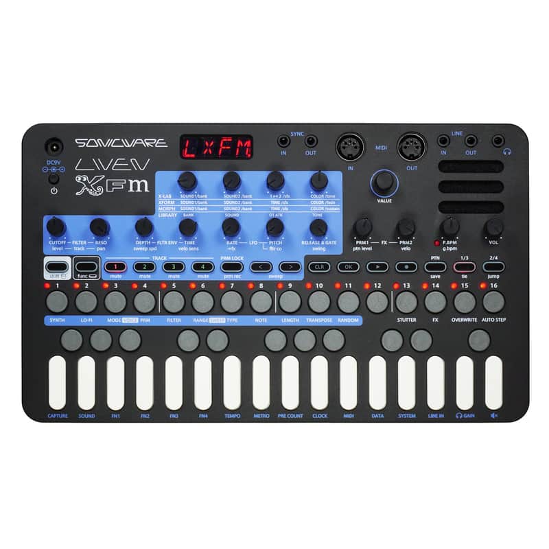 Sonicware LIVEN XFM | Digital FM Synth with 4-track Sequencer (incl. PSU) image 1