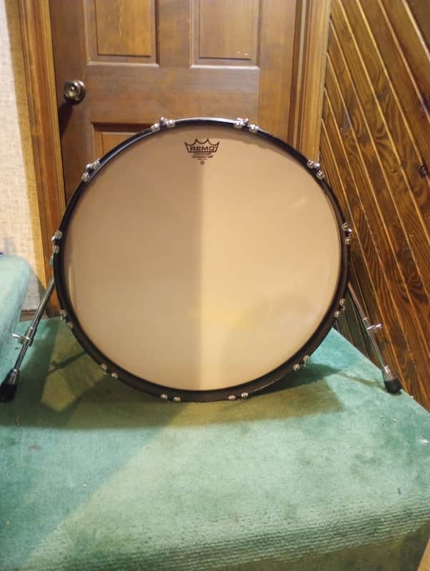 Ludwig 14x24 Bass Drum 1970's - Black image 1