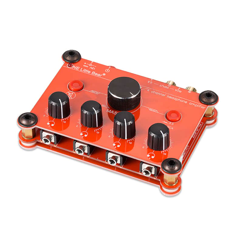Little Bear P14 Mini 4 Channel Stereo Headphone Amplifier Studio Audio Splitter Switcher Box image 1