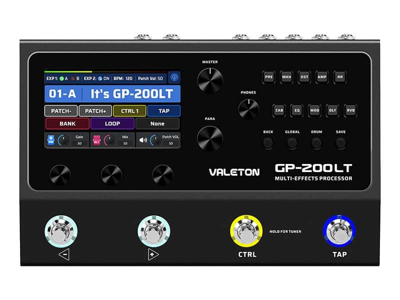 Valeton GP-200LT Multi-Effects Processor  - Black image 1