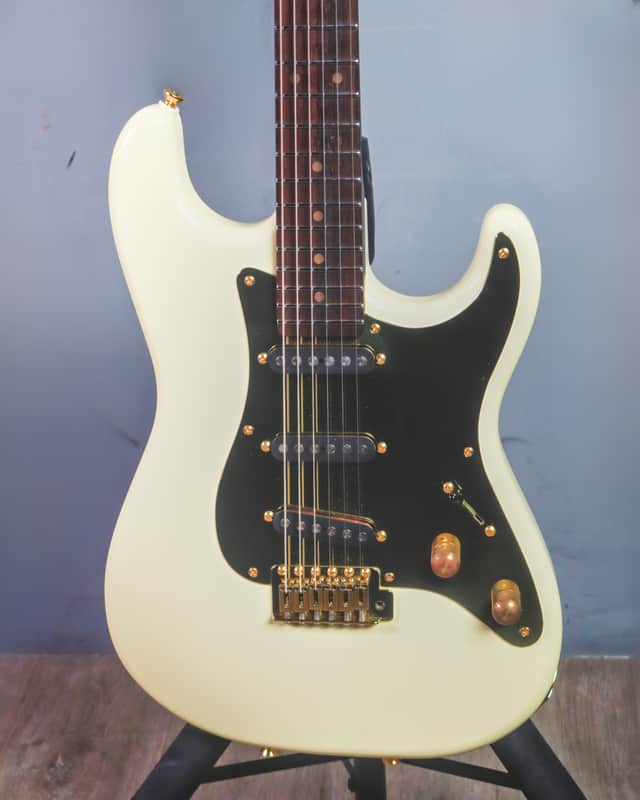 2016 Schecter USA Custom Shop Masterworks Traditional Dream Machine Vintage White M16-0201 w/OHSC image 1