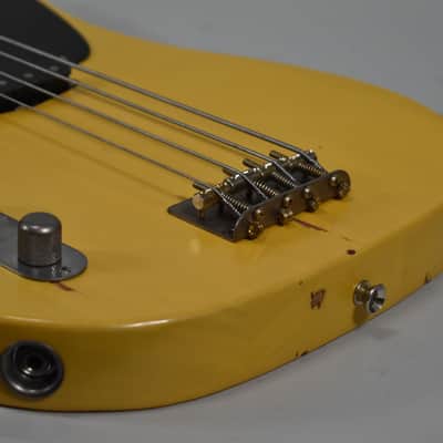 Nash PB-55 Relic Blonde Finish Left-Handed Electric Bass Guitar w/Bag image 3
