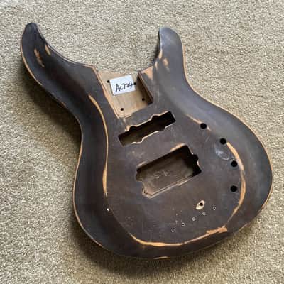 DIY Project 4 String Bass Body in Brown image 1