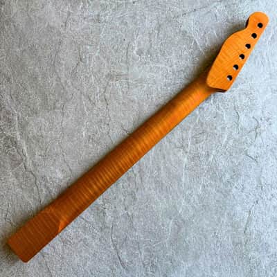 Tele Roasted Lion Flame Rosewood Neck 21 Fret, Stain Finish image 3
