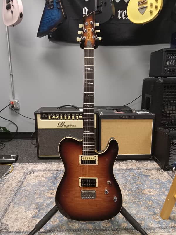 Schecter PT Elite USA Custom Shop Electric Guitar - Vintage Burst image 1