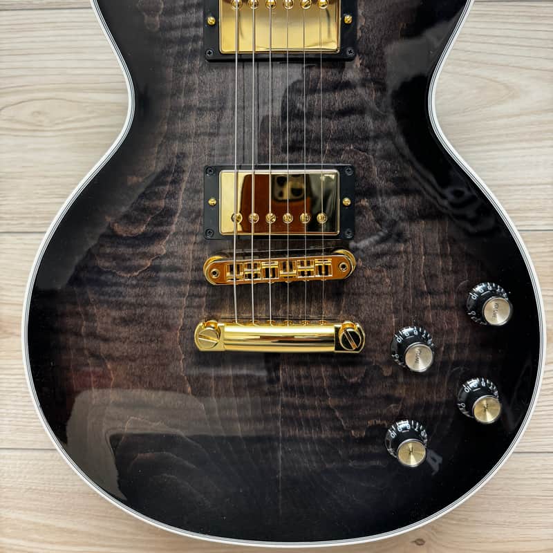 Photos - Guitar Gibson Les Paul Modern Supreme Trans Ebony Burst 