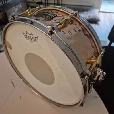 Canopus 'The Bronze' Hammered Snare Drum 14x6.5 w/Die Cast Hoops image 6