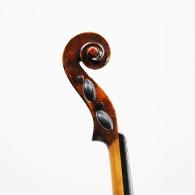 Faux Flamed Full Size Violin or fiddle c. 1900 reparied by Gosparlin of Glendale CA image 10