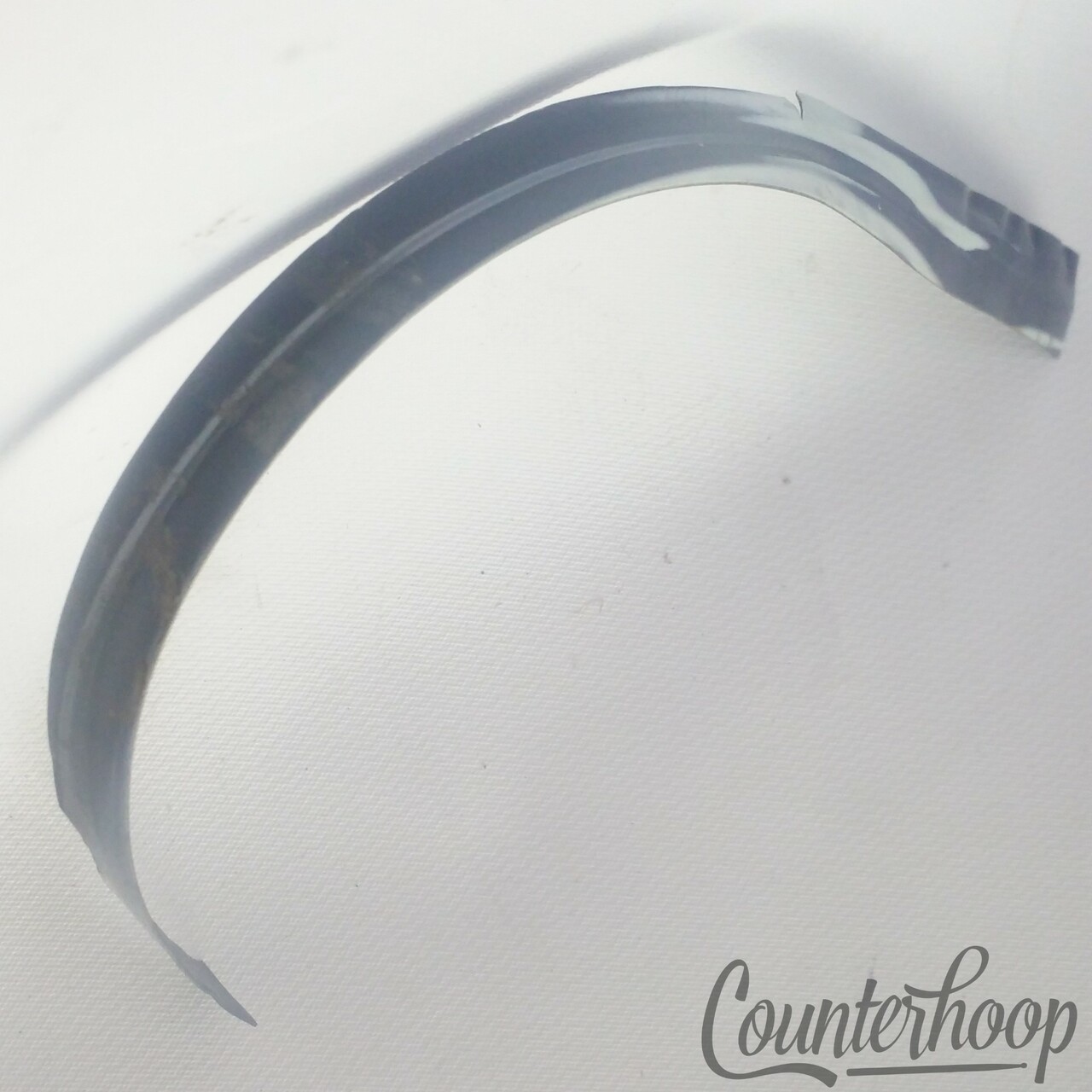 Ludwig Black Oyster Bowling Ball Bass Drum Hoop/Rim Inlay Wrap 1/2"x9.5" Vintage — main photograph