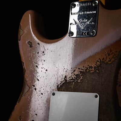 Fender Custom Shop Limited Edition '59 Stratocaster Super Heavy Relic- Aged Dirty Shell Pink/ Chocolate 3 Tone Sunburst 2025 (CZ586151) image 17