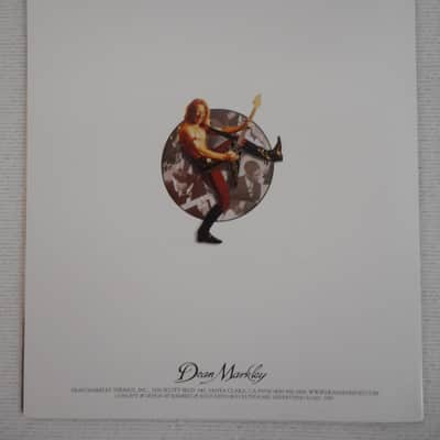 Dean Markley Vintage 22" X 17" Fold Out Promotional Poster 1997 image 4