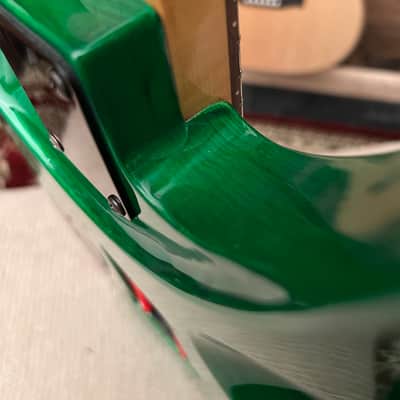 Robin Medley Standard IV 1991 w/ Gig Bag - Rio Grande Pickups, Ash Body, Floyd Rose, Green, Made in USA, Medley Standard Four image 15