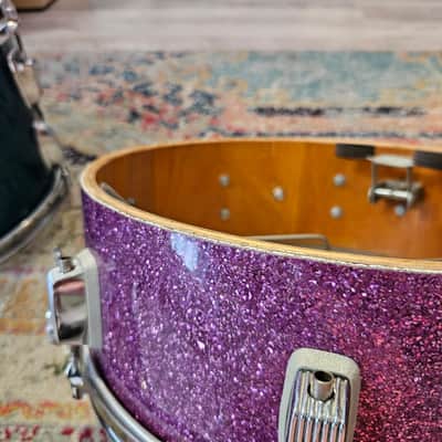 Trixon 14x5" Purple Sparkle Snare Drum 1960s image 15