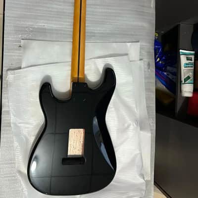 Black Alder Wood Guitar Strat Style Body with Yellow Maple Neck image 5