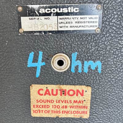 Vintage 1970s Acoustic 370 Bass Amplifier & 301 Cabinet LOUD! STONER ROCK! DOOM! image 14