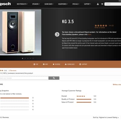 Klipsch KG 3.5 home stereo speakers image 15