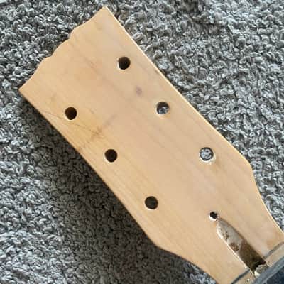 Single Cut Electric Guitar DIY Project in Natural Mahogany Veneer image 13