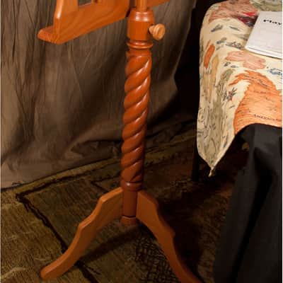 Roosebeck MSTDRC | Single Tray Spiral Red Cedar Music Stand. New with Full Warranty! image 2
