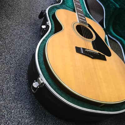 Yamaha CJ-838S vintage jumbo acoustic guitar made in Taiwan 1979-1981 in excellent condition with road runner hard case image 5
