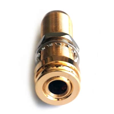 Long Barrel End Pin Strap Guitar Jack Input Socket for Acoustic or Electric Guitar - Black image 11