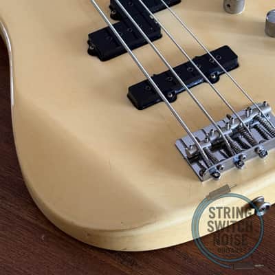 Fernandes Bass, Limited Edition, PJ, Aged White, MIJ 1989, 32” Medium Scale image 6