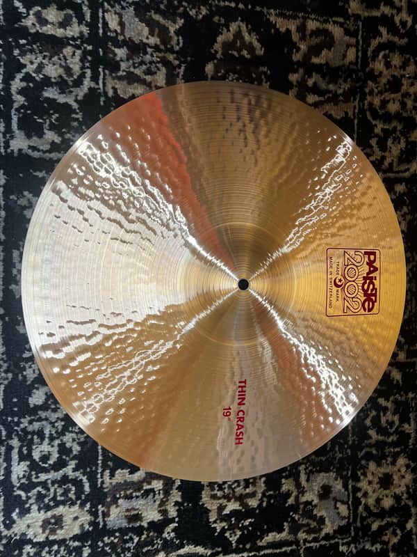 Mint Paiste 19" 2002 Thin Crash Cymbal - Traditional image 1
