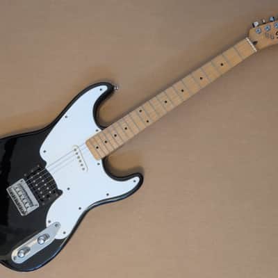2004 Squier by Fender 51 Strat/Tele Hybrid Electric Guitar - Black Maple Neck image 1