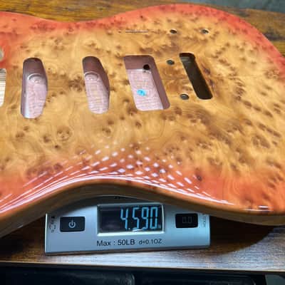 Warmtone CG Burl Telecaster Guitar Body "Leopard” P90 image 10