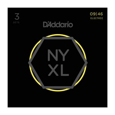 D'Addario Guitar Strings 3-Pack  NYXL 0946  Electric  Light Gauge 09-46 image 1