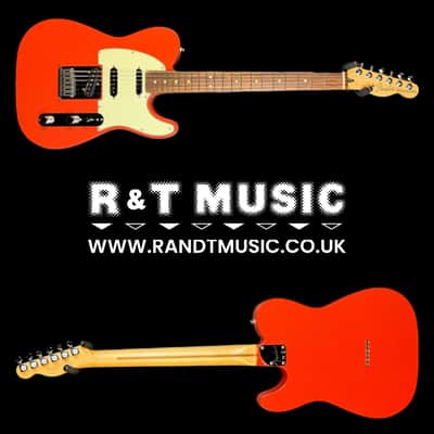 Fender Deluxe Nashville Telecaster Electric Guitar in Fiesta Red image 2