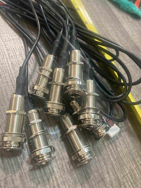 Acoustic Guitar 10 input jacks for piezo pickups 2025 - Chrome image 1