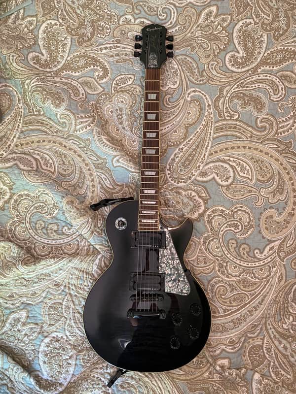 Epiphone Les Paul Standard 1997 - Transparent Black Flame image 1