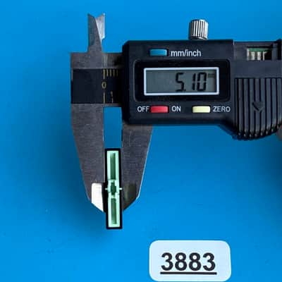 CASIO MT-240 Keyboard Part: Volume Control Slider Cover Cap (Black/Green) image 7