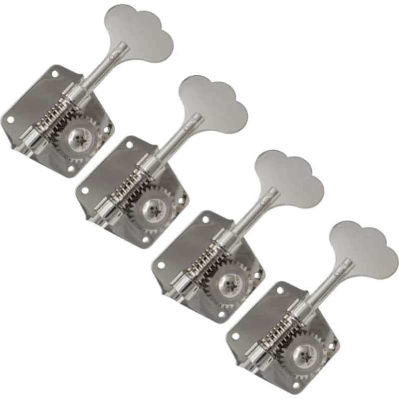 Tuners - Gotoh, GB640, for Pre-CBS Fender Bass, nickel, 4-in-a-line image 1